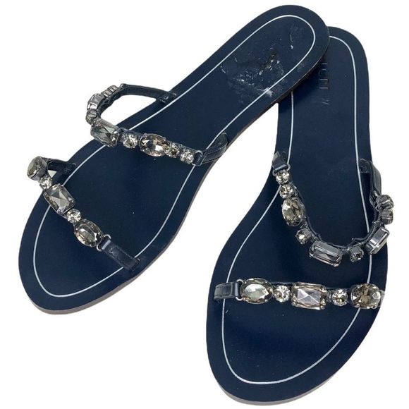 J Crew Crystal Embellished Sandals NEW